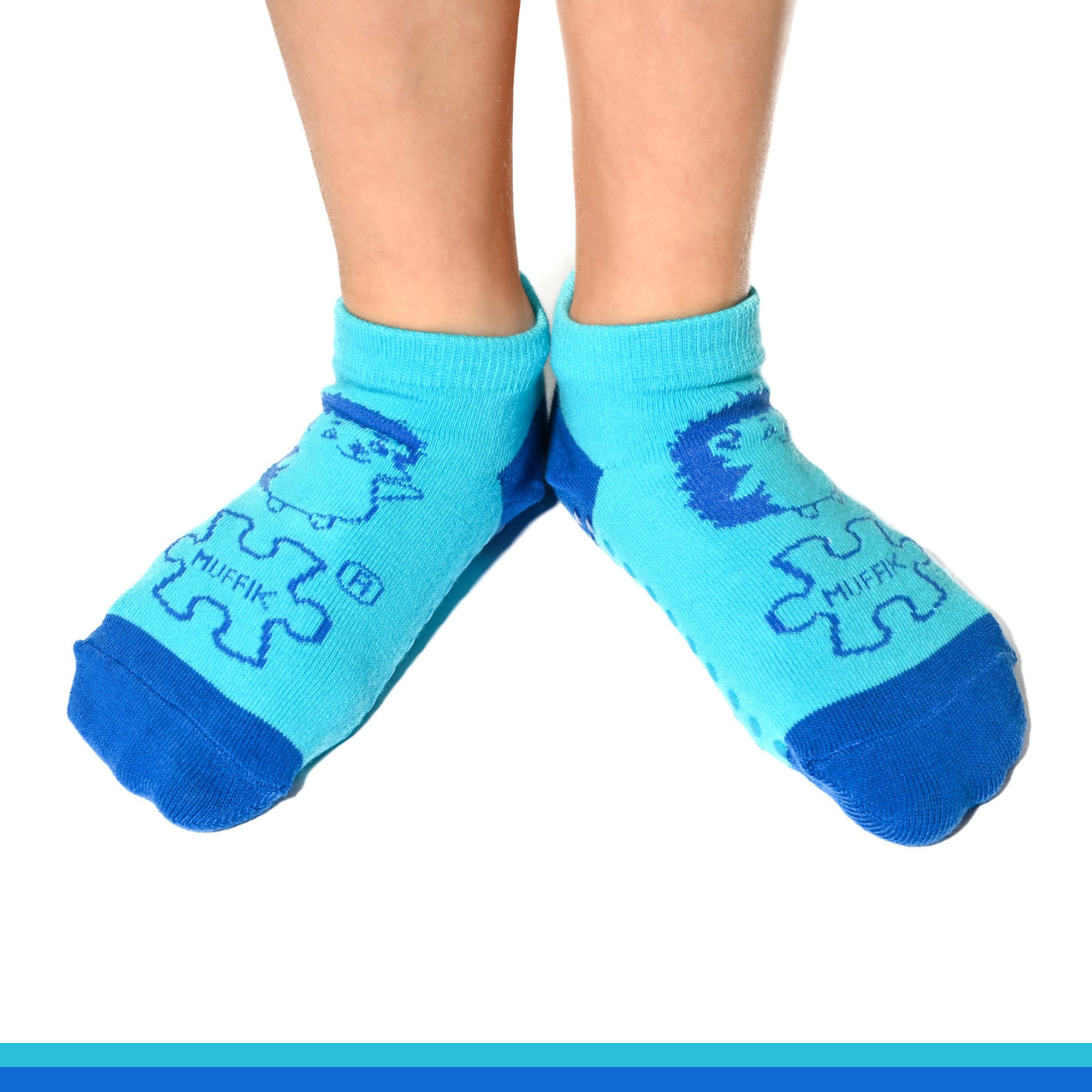 MUFFIK pamuklu çorap kaymaz mavi MUFFIK pamuklu çorap kaymaz mavi