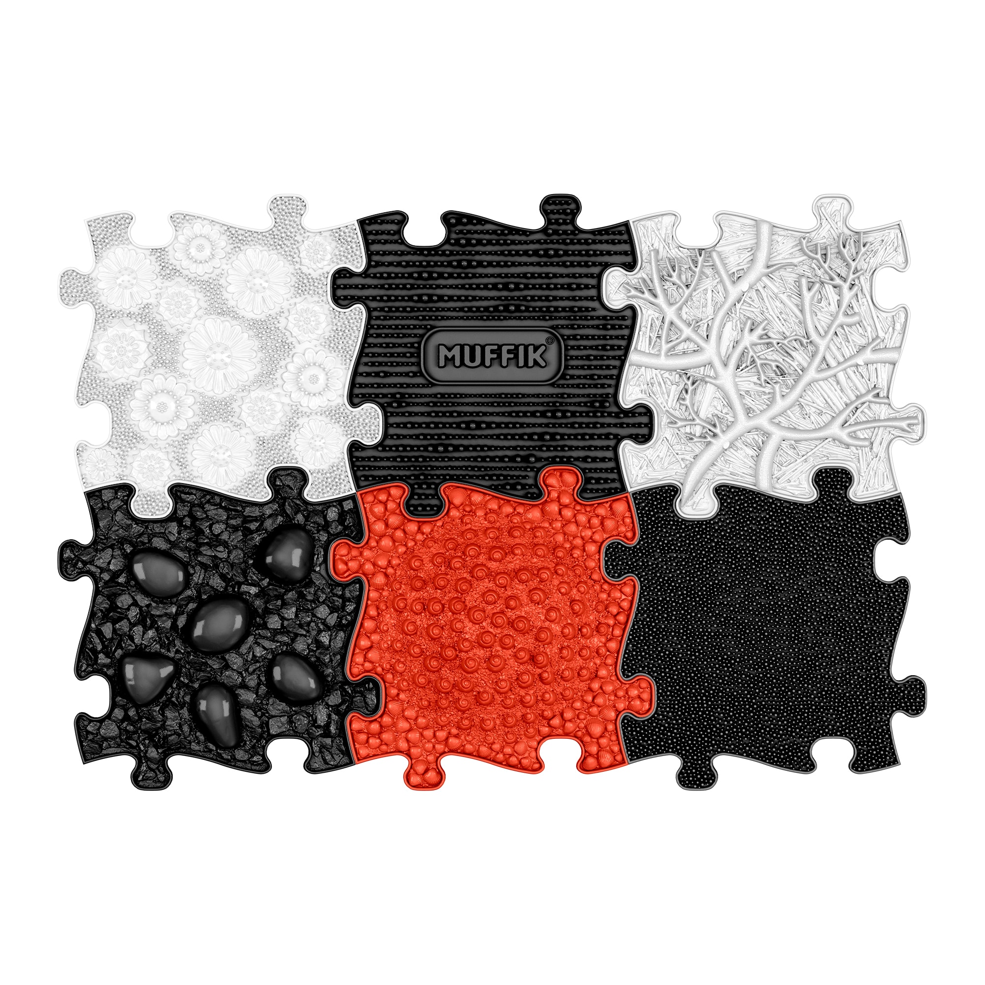 Ortopedik mat seti - Bebek Siyah ve Beyaz Ortopedik mat seti - Bebek Siyah ve Beyaz